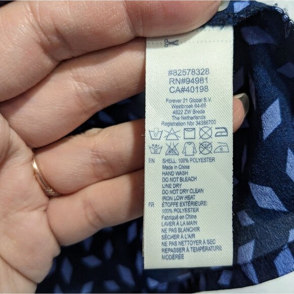 I Love H81 Sheer Blue Mini Dress with Attached Belt, Women's Small Petite - Picture 9 of 9